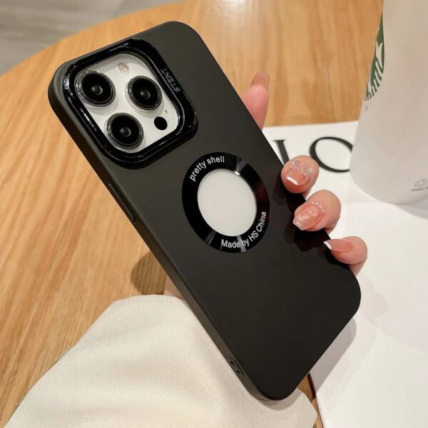 iPhone All Model Cover-Premium Acrylic Invisible Kickstand Case With Lens Protector - Image 2