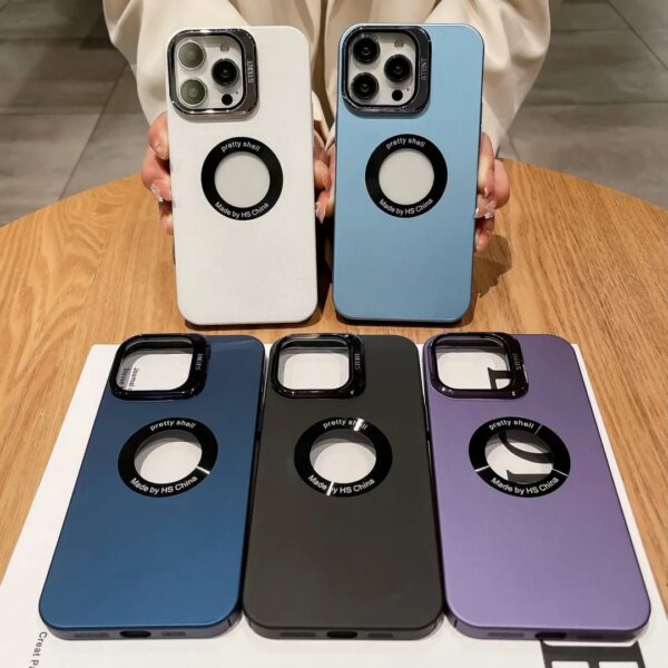 iPhone All Model Cover-Premium Acrylic Invisible Kickstand Case With Lens Protector - Image 5