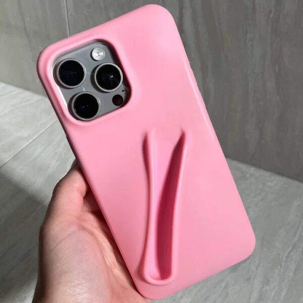 Silicone iPhone Case With Lipstick Holder - Image 2