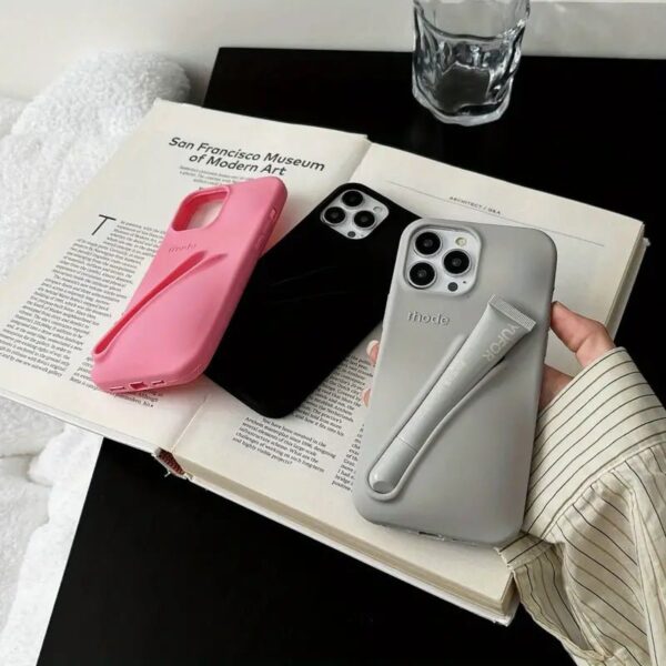 Silicone iPhone Case With Lipstick Holder - Image 4