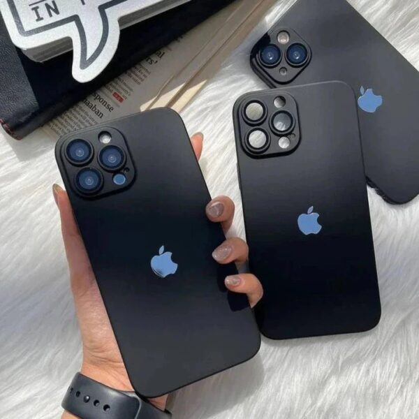iPhone All Model Cover-Premium PC Matte with Shine Logo with Camera Protection - Image 3